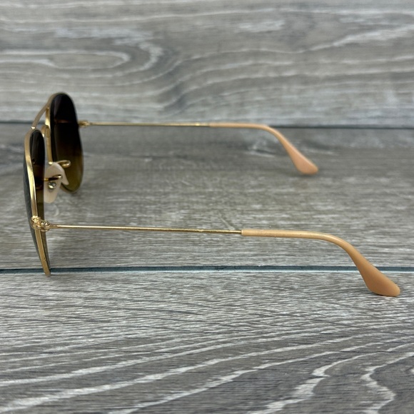 Ray-Ban 58014 Gold Metal Frame Aviator Sunglasses Brown Lenses **Frames Only** - Picture 3 of 14